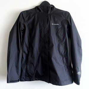 COLUMBIA Women’s Arcadia II Rain Jacket [Omni-Tech Waterproof] Black ~ Size M